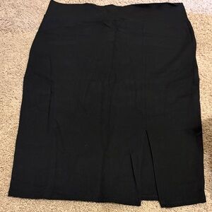 Rainbow Classic Black Pencil Skirt